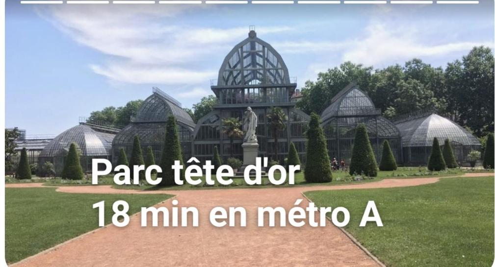 Medipole T2 Avec Un Garage Gratuit Sur Place, 16Min A Centre Ville Lyon En Metro A Вийёрбан Экстерьер фото